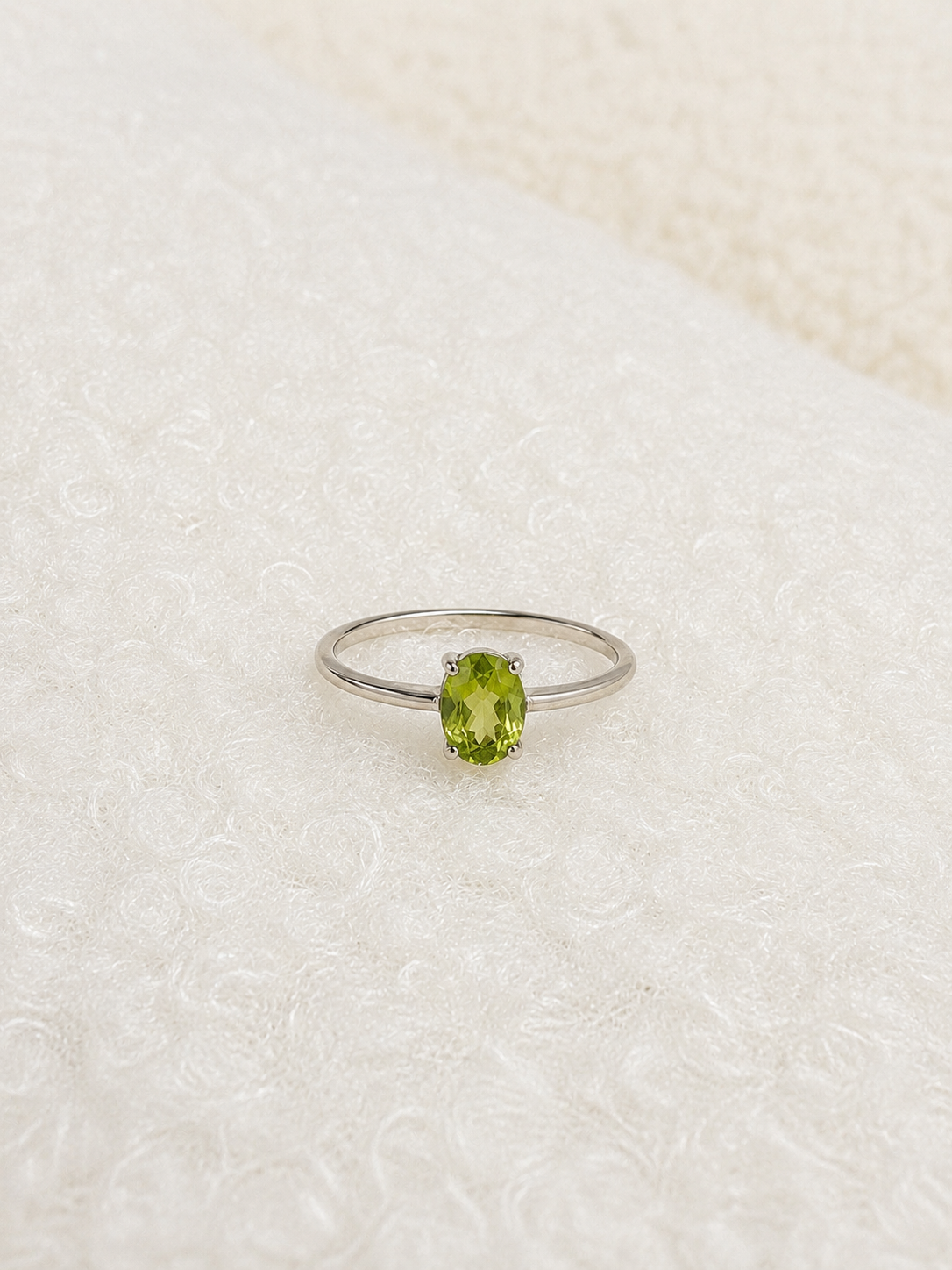 Peridot stone ring