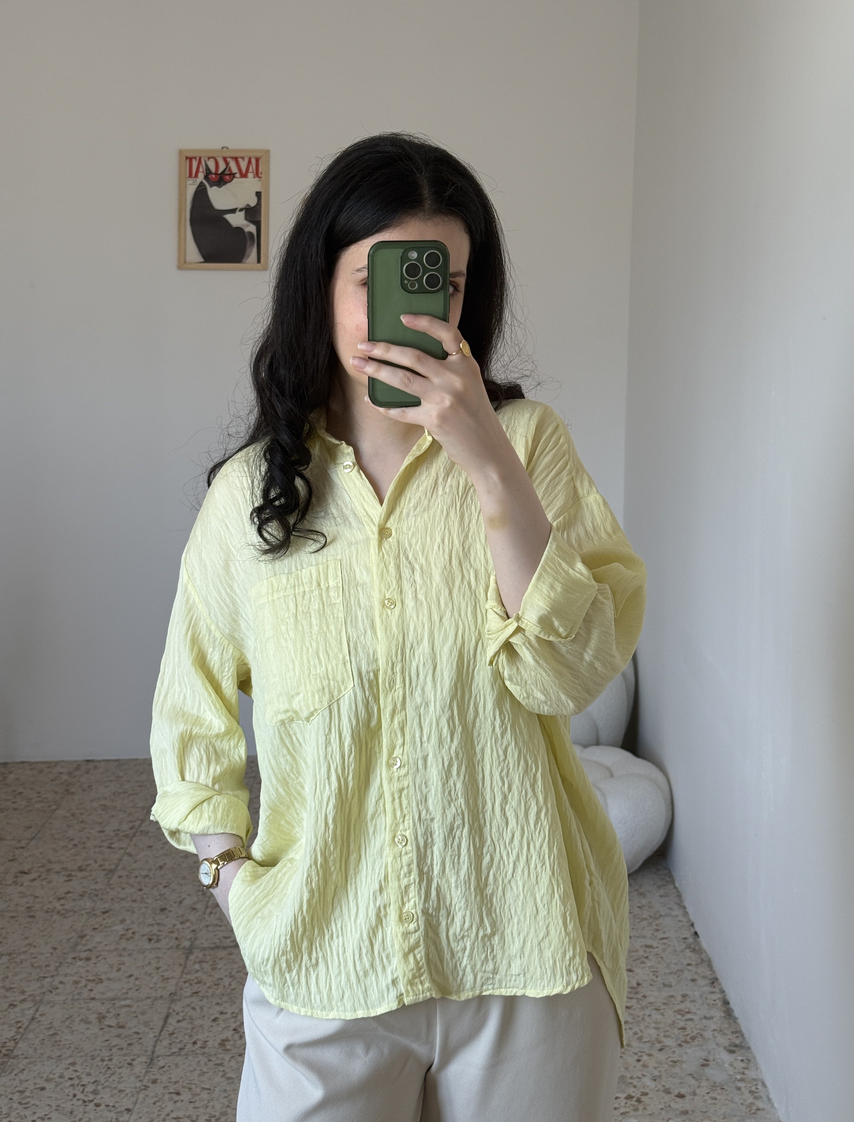 Yellow Oversized Shirt