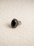 Black agate ring