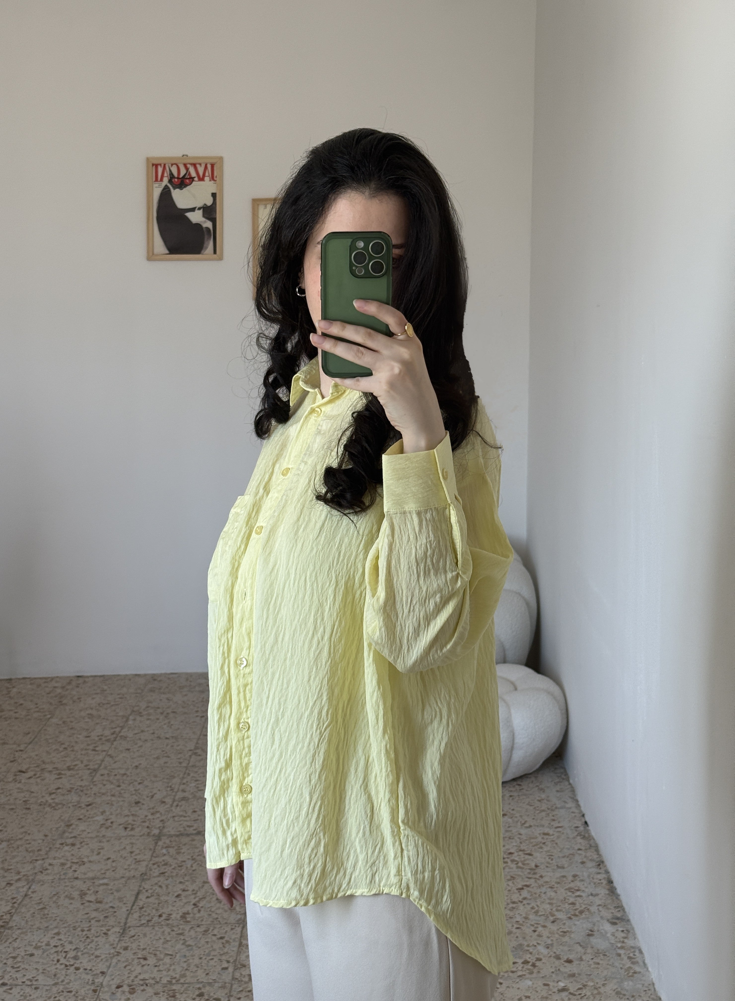 Yellow Oversized Shirt