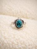 Flower turquoise ring