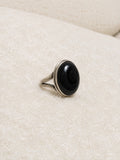 Black agate ring