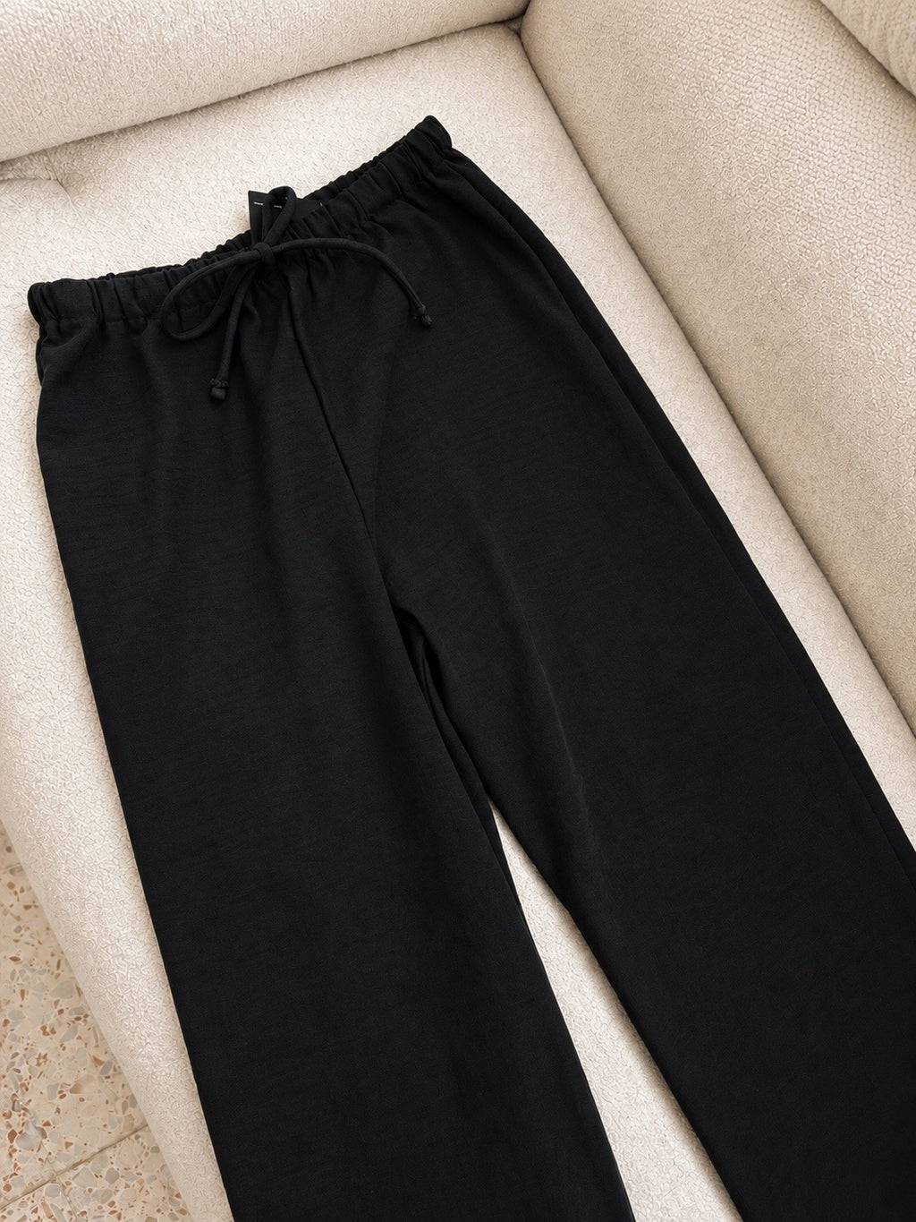 Black linen pants