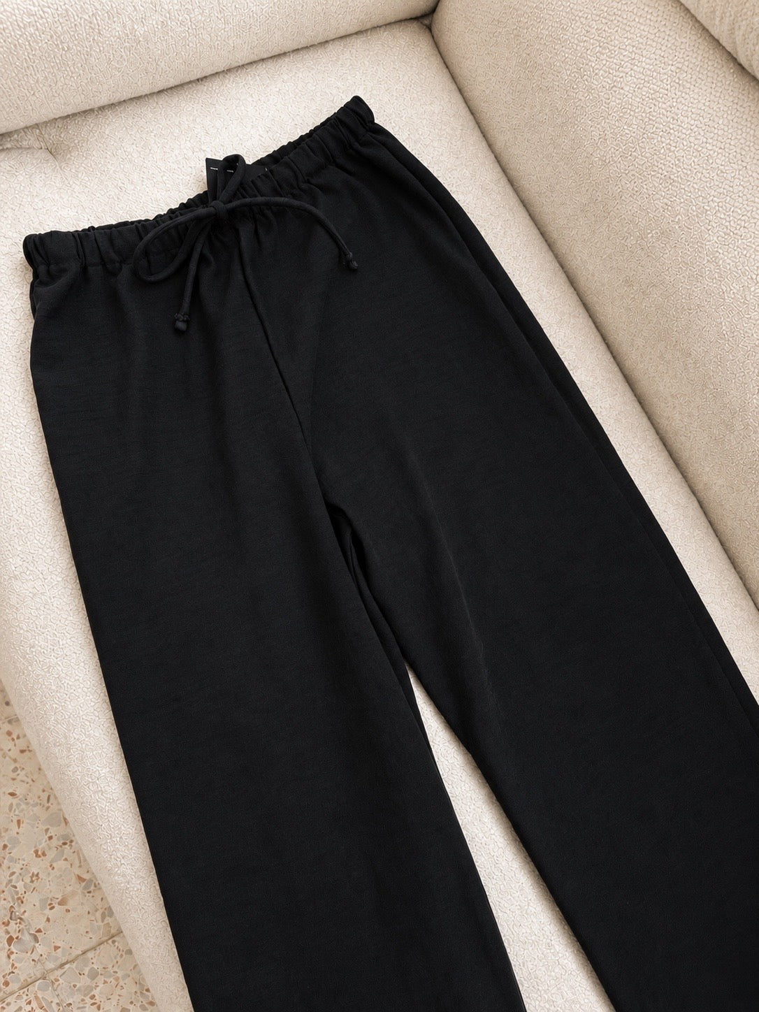 Black linen pants