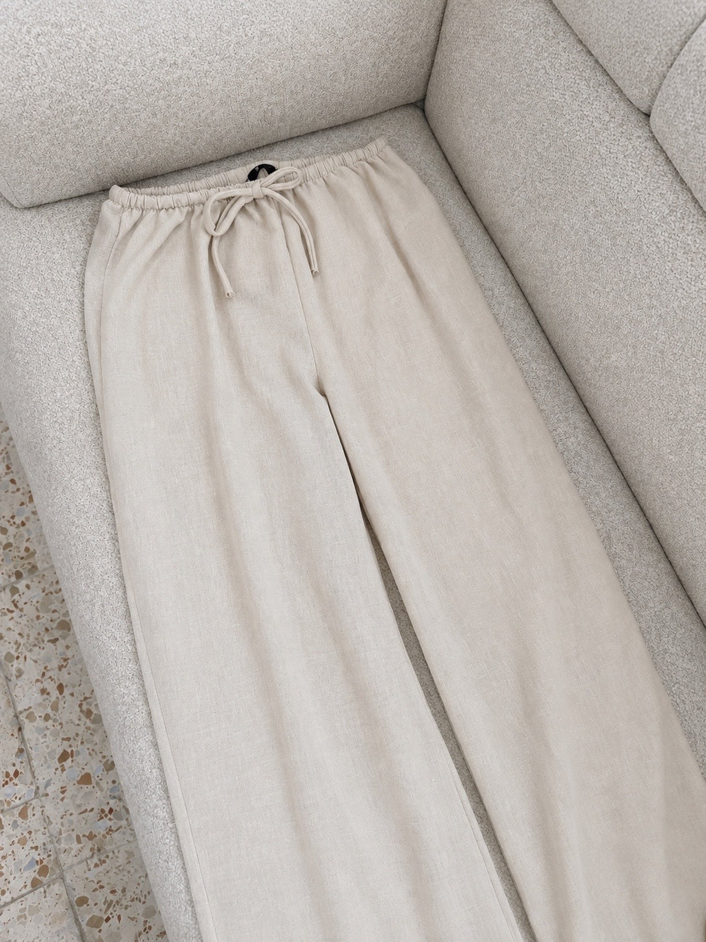 Off white linen pants