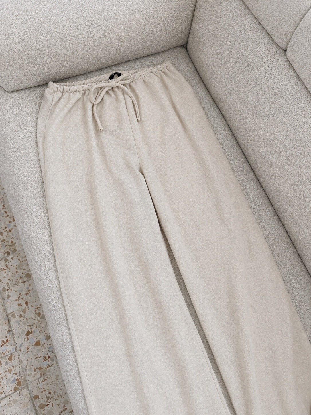 Off white linen pants