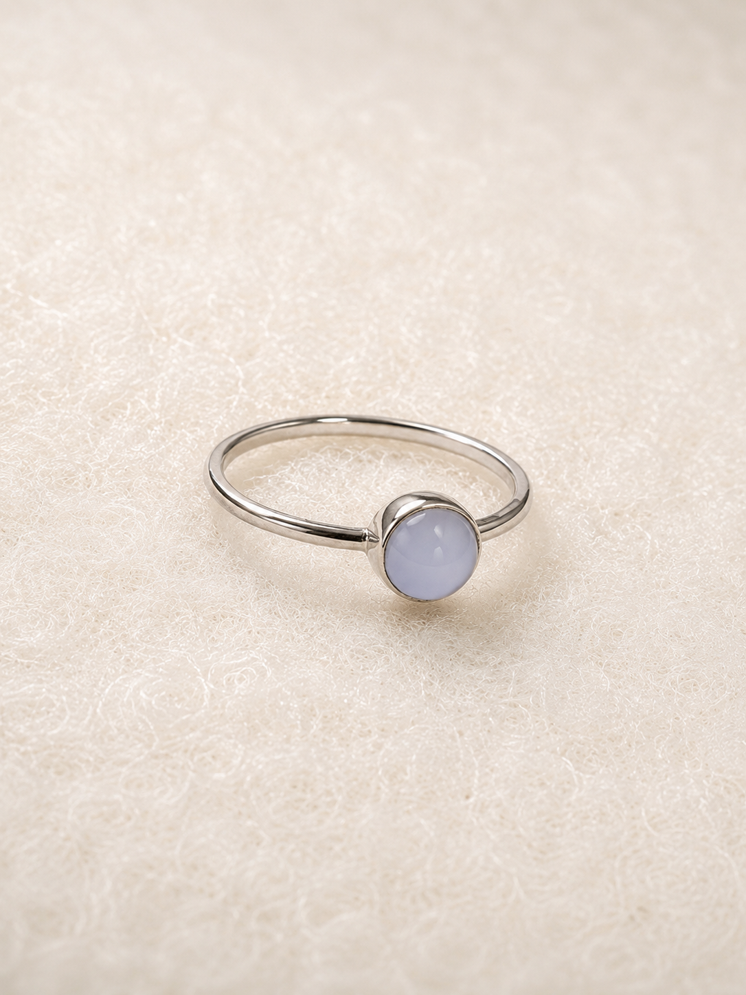 Blue agate ring