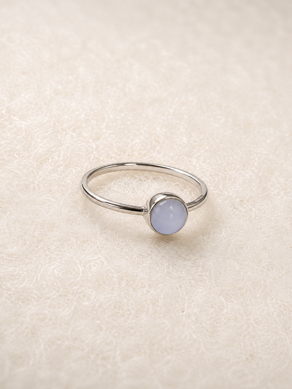 Blue agate ring