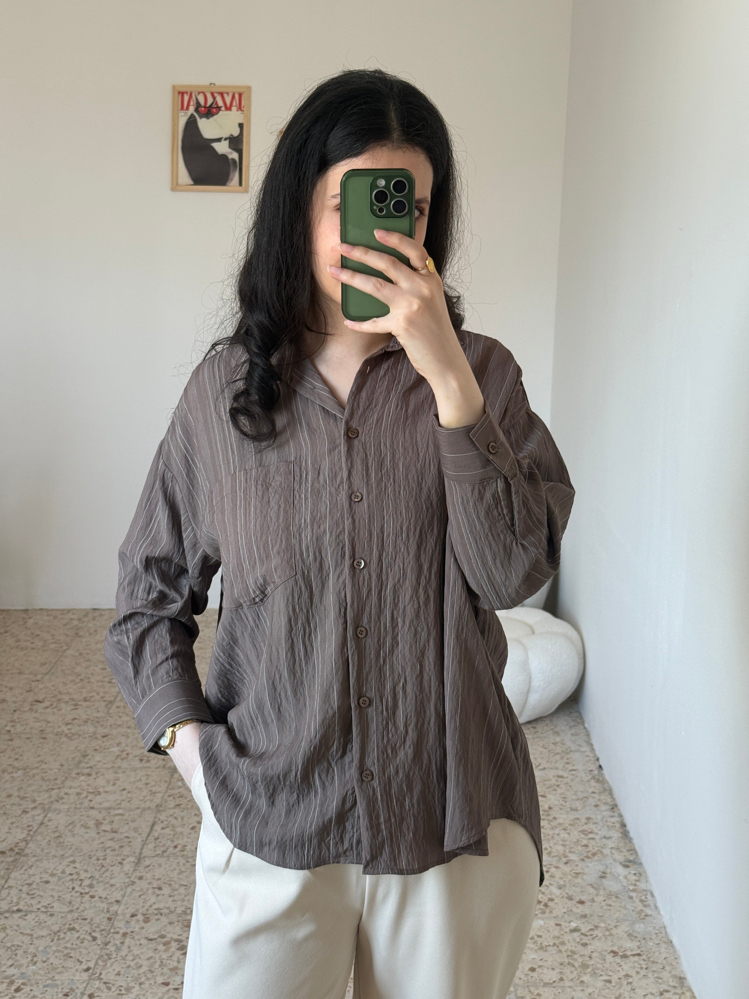Brown Stripped Shirt