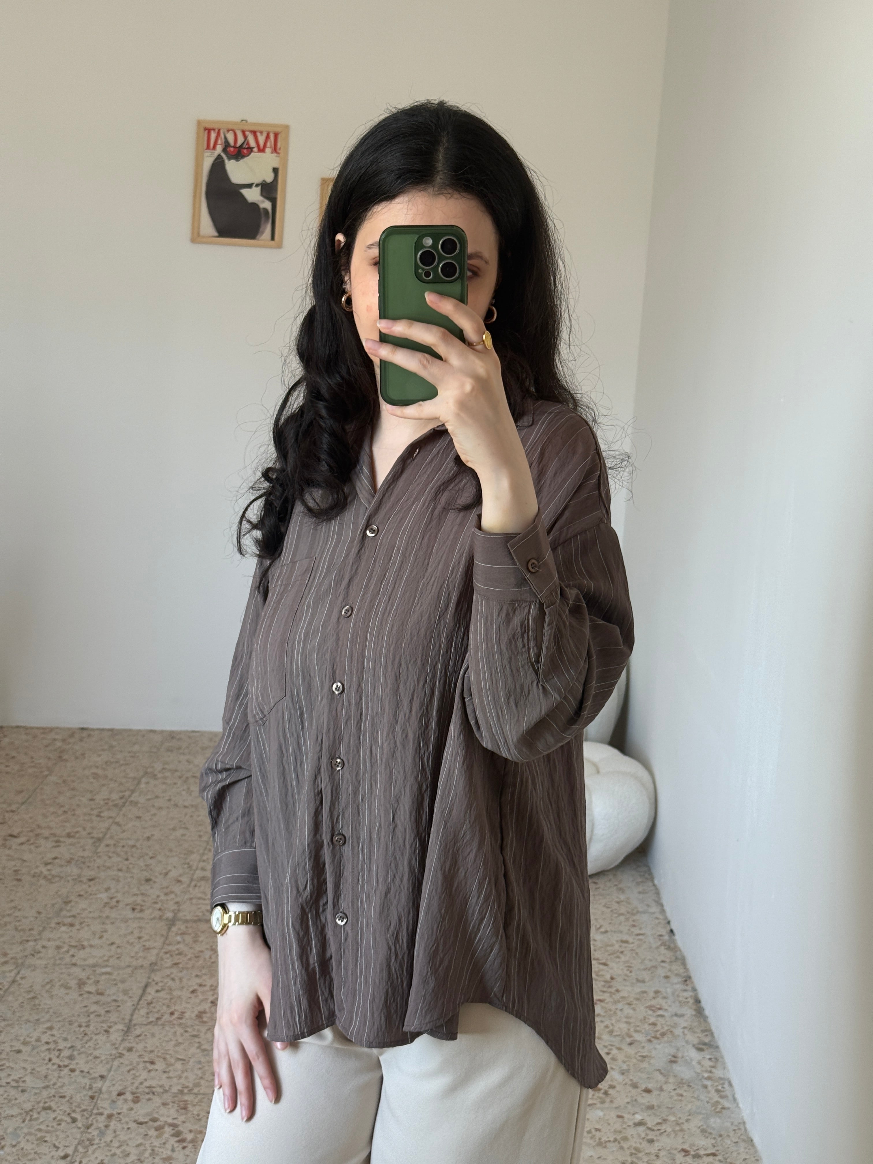 Brown Stripped Shirt
