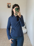 Navy Wrap Shirt
