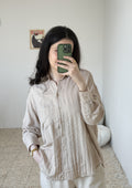 Beige Oversized Shirt